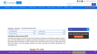 
                            3. Tata Motors Recruitment 2019 Apply Online Job Vacancies 24 ...