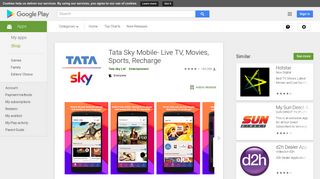 
                            8. Tata Sky Mobile- Live TV, Movies, Sports, Recharge - Apps on Google ...