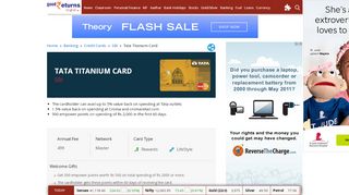 
                            10. Tata Titanium Card: Features, Eligibility, Benefits, How to Apply, Fee ...