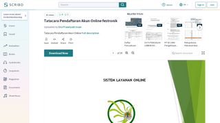 
                            2. Tatacara Pendaftaran Akun Online festronik - Scribd