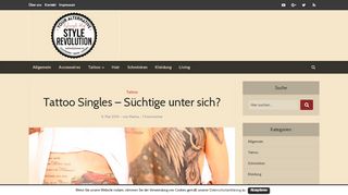 
                            11. Tattoo Singles - Süchtige unter sich? - - style revolution