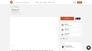 
                            7. Tattoodo 2.0 - Find your next tattoo | Product Hunt