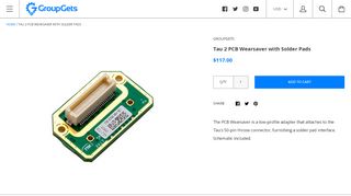 
                            13. Tau 2 PCB Wearsaver with Solder Pads – GroupGets