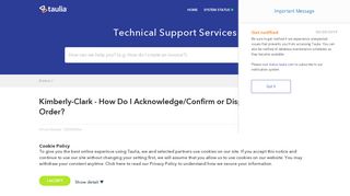 
                            10. Taulia Support - Kimberly-Clark - How Do I Acknowledge/Confirm or ...