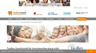 
                            11. TauRes Gesellschaft für Investmentberatung mbH | Stellenwerk ...