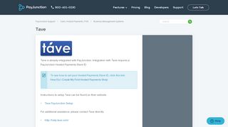 
                            7. Tave – PayJunction Support