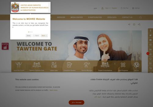 
                            4. Tawteen Gate | Ministry of Human Resources & Emiratisation