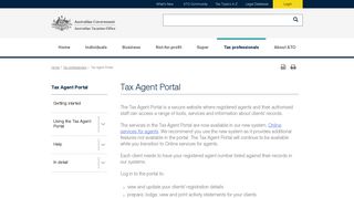 
                            2. Tax Agent Portal | Australian Taxation Office - ATO