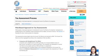 
                            4. Tax Assessment Process - IRAS