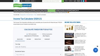 
                            4. Tax Calculator Online - Income Tax Calculator AY 2019-20, Calculate ...