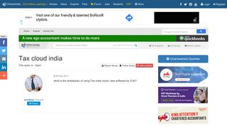 
                            4. Tax cloud india - CAclubindia