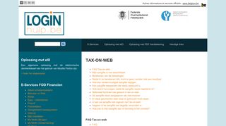 
                            7. Tax-on-Web lijst van veelvoorkomende vragen en ... - Login Hulp