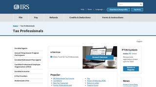 
                            11. Tax Professionals | Internal Revenue Service - IRS.gov