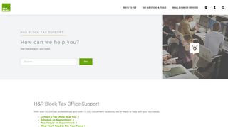
                            5. Tax Support - Online & Tax Software Product Support by | H&R Block®