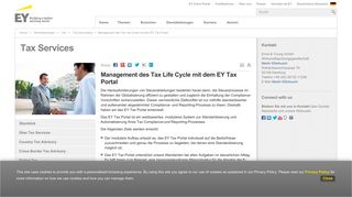 
                            2. Tax Tax Accounting - Konzernsteuer-Reporting - EY - Deutschland