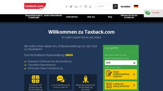 
                            2. Taxback.com: Steuererstattung, Steuererklärung, Steuernachlass.