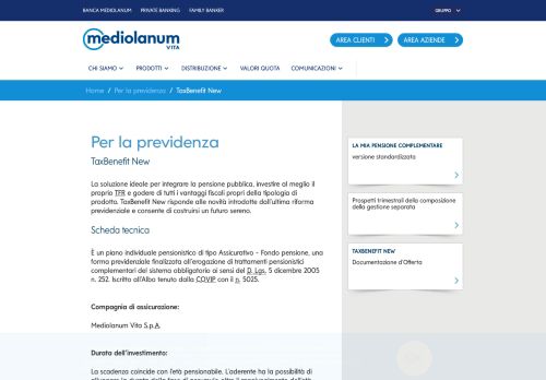 
                            1. TaxBenefit New - Mediolanum Vita