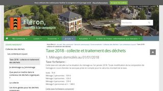 
                            5. Taxe 2018 - collecte et traitement des déchets — Fléron, une ville à la ...