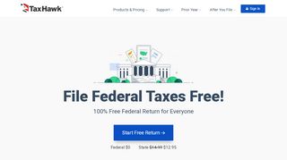 
                            6. TaxHawk® Free Tax Software... Federal & State Return ...