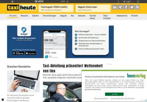 
                            8. Taxi-Abteilung präsentiert Weltneuheit von fms - | News | taxi heute ...