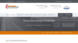 
                            12. Taxi, Personenbeförderung - DATCOM protelematik