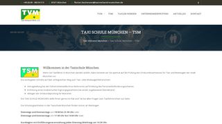 
                            7. Taxi Schule München – TSM – Taxi Verband München