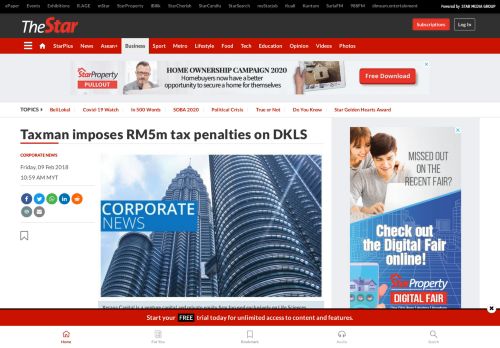 
                            13. Taxman imposes RM5m tax penalties on DKLS - Business ...