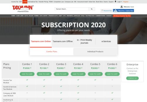 
                            8. Taxmann Subscriptions 2019