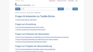 
                            1. TaxMe-Online - Steuern im Kanton Bern - Kanton Bern