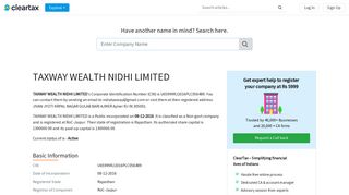 
                            10. TAXWAY WEALTH NIDHI LIMITED - ClearTax