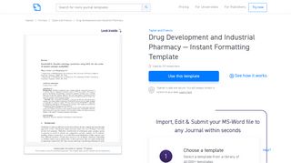 
                            6. Taylor and Francis - Drug Development and Industrial ... - Typeset