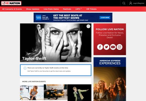 
                            12. Taylor Swift Tickets, Tour & Concert Information | Live Nation Australia