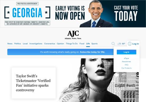 
                            5. Taylor Swift's Ticketmaster 'Verified Fan' initiative... - AJC.com