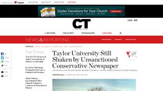 
                            11. Taylor University Still Shaken by Unsanctioned Conservativ...... | News ...