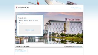 
                            3. Taylor's Online: Login - Taylor's University