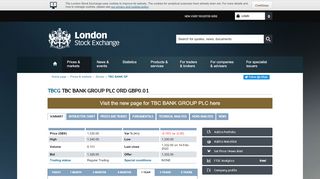 
                            12. TBC BANK GP share price (TBCG) - London Stock Exchange