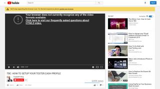 
                            3. TBC: HOW TO SETUP YOUR TESTER.CASH PROFILE - YouTube