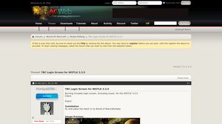
                            6. TBC Login Screen for WOTLK 3.3.5 - AC Web