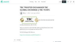 
                            1. TBC TRUSTED EXCHANGER TBC GLOBAL EXCHANGE || TBC TO ...