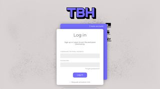 
                            4. TBH | Log in