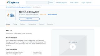 
                            9. tBits Collabwrite Reviews and Pricing - 2019 - Capterra