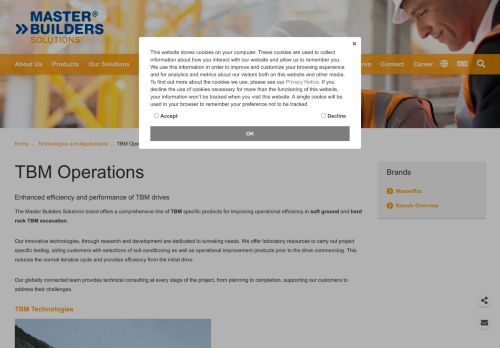 
                            10. TBM operations - Master Builders Solutions, BASF