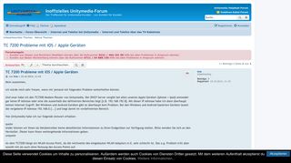 
                            3. TC 7200 Probleme mit iOS / Apple Geräten - Inoffizielles ...