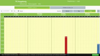 
                            5. TC Augsburg - Das Online-Buchungssystem von tennis04
