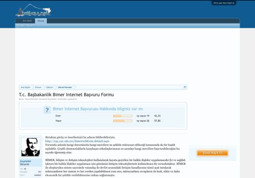 
                            7. T.c. Başbakanlik Bimer Internet Başvuru Formu | BALIK AVI
