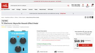 
                            12. TC Electronic Skysurfer Reverb Effect Pedal | Guitar Center