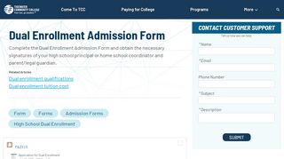 
                            11. TCC Application for Dual Enrollment