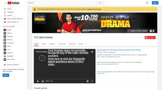 
                            10. TCC SEM DRAMA - YouTube