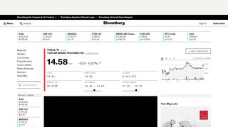 
                            9. TCELL:Istanbul Stock Quote - Turkcell Iletisim Hizmetleri AS ...