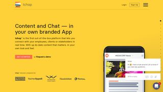 
                            7. tchop: Content and chat in your own branded app